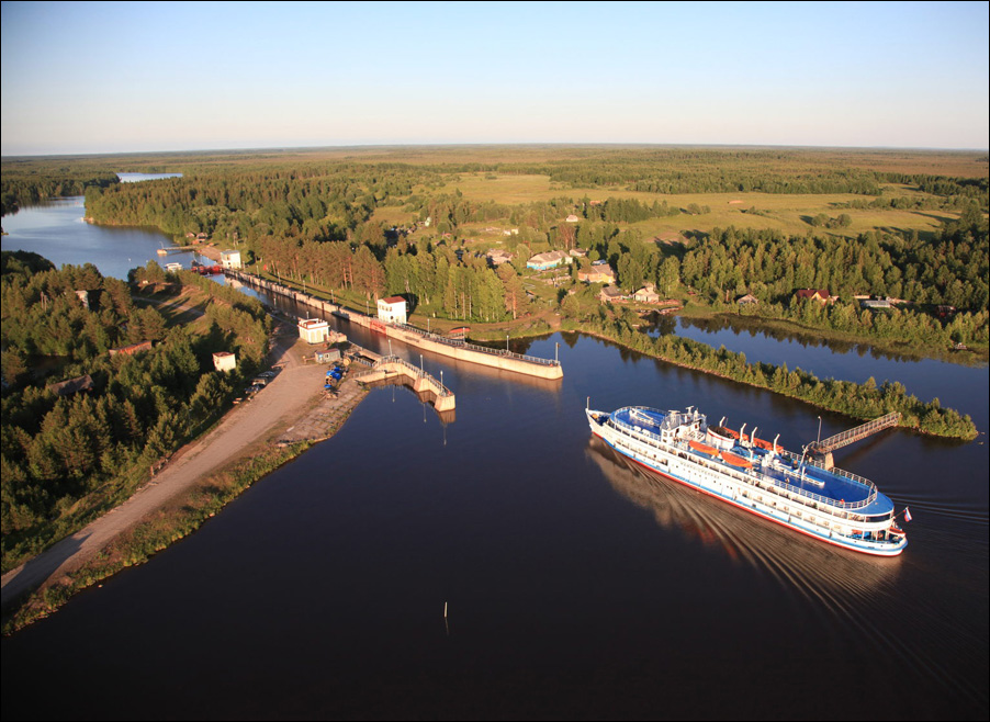 Шлюз №17 Беломорско-Балтийского канала (Россия, Карелия)