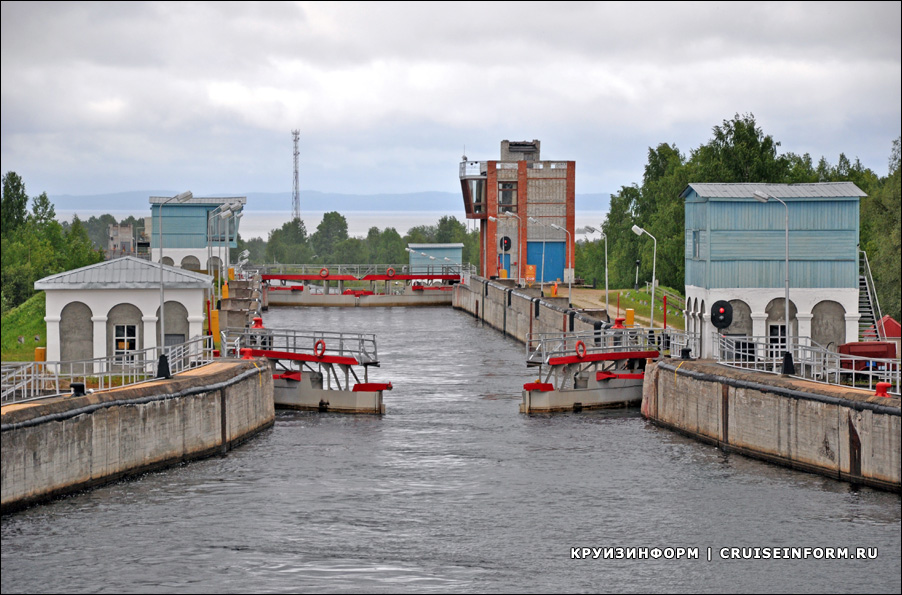 Шлюз №4 Беломорско-Балтийского канала в Повенце