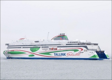 Новый паром Tallink Megastar совершил первый рейс из Таллина в Хельсинки