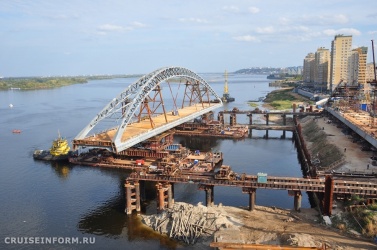 Новый мост через Волгу в Нижнем Новгороде откроют в 2016 году