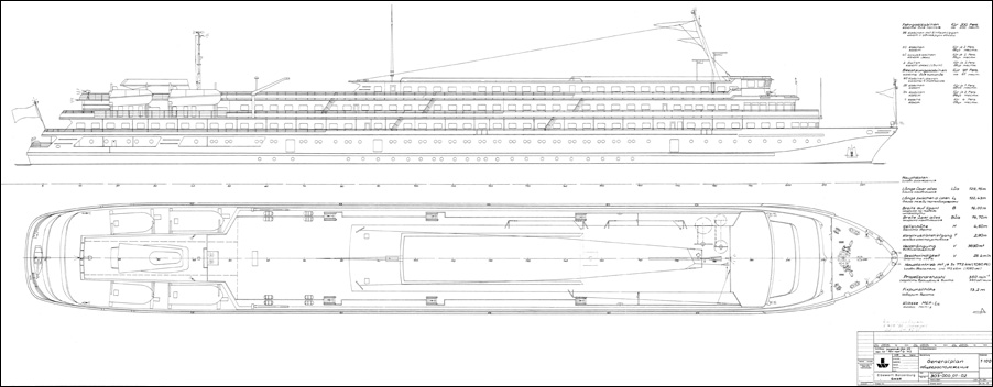 Схема судна проекта 303