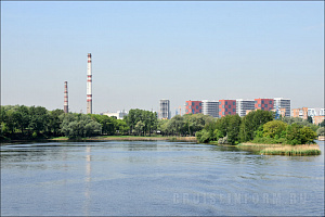 Затон Кожухово на реке Москве (Москва)