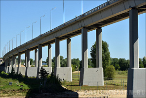 Мост Борский через реку Волгу в Нижнем Новгороде