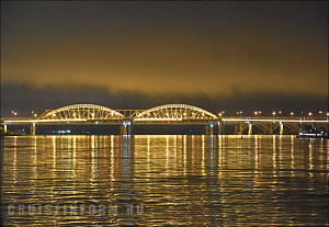 Мост Борский через реку Волгу в Нижнем Новгороде