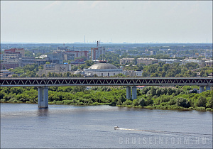 Мост метро через Оку в Нижнем Новгороде